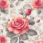 Rose rosé rouge fond feuillage
