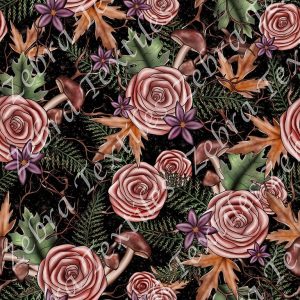 Sorcière des bois floral rose