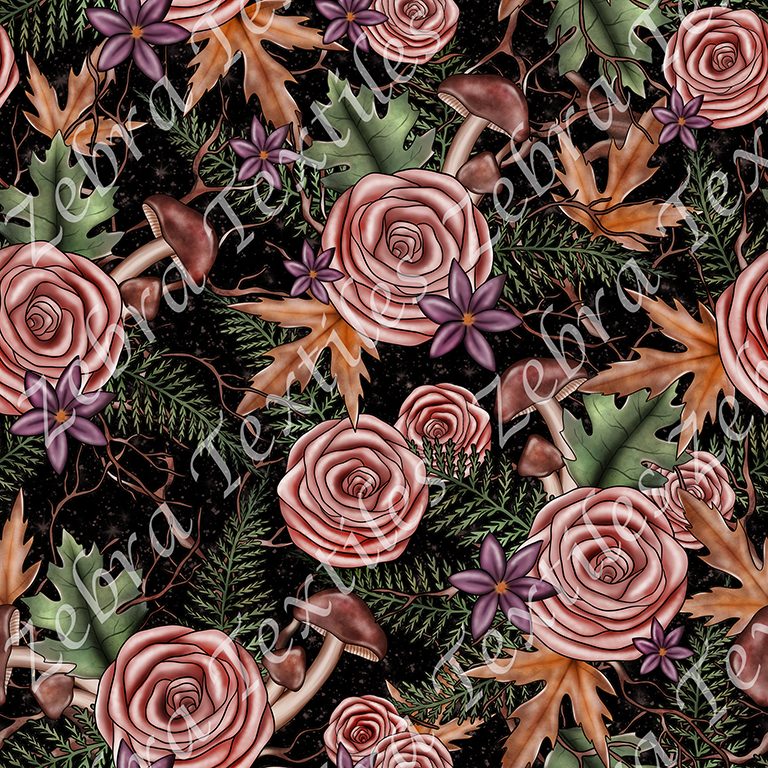 Sorcière des bois floral rose