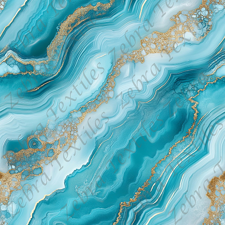 Agate colorée aqua