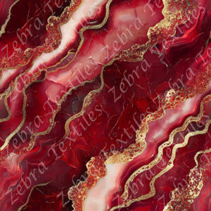 Agate colorée rouge