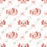 Axolotls et boucle fond pois