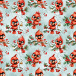Cardinal fruit rouge fond aqua