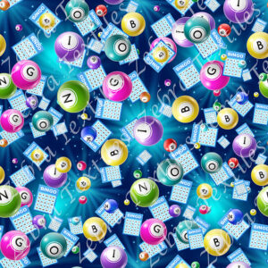 Carte et boule de bingo