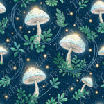 Champignon sur anneau délicate et brillante