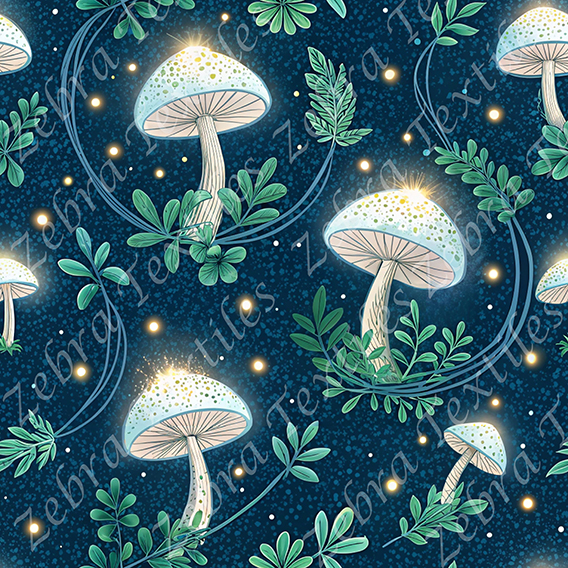 Champignon sur anneau délicate et brillante