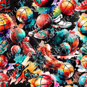 Chaussure et ballon de basket
