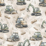 Construction et buche fond taupe