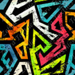 Graffiti grunge coloré