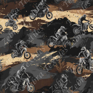 Motocross grise au champs