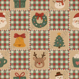 Plaid Noël à carreau rouge et vert