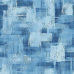 Plaid aquarelle bleu