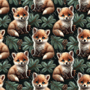Renard et sapin