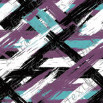 Abstrait mauve et aqua