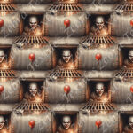 Clown effrayant grunge
