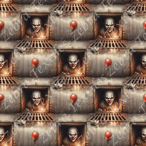 Clown effrayant grunge