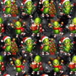 Cornichon de Noël fond étoilé