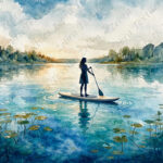 Femme en paddle