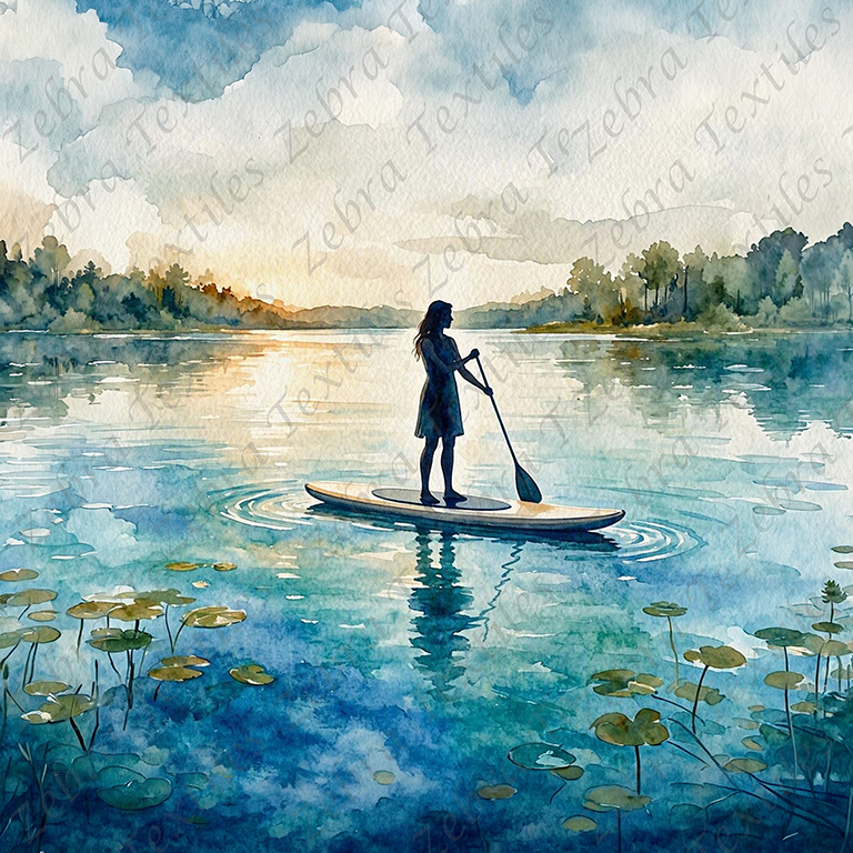 Femme en paddle