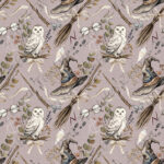 Magicien sorcier boho fond rosé prune