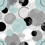 Rond abstrait aqua