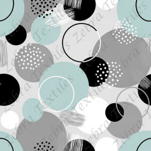 Rond abstrait aqua