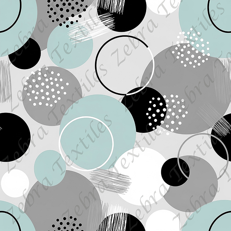 Rond abstrait aqua