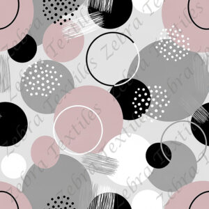 Rond abstrait rosé
