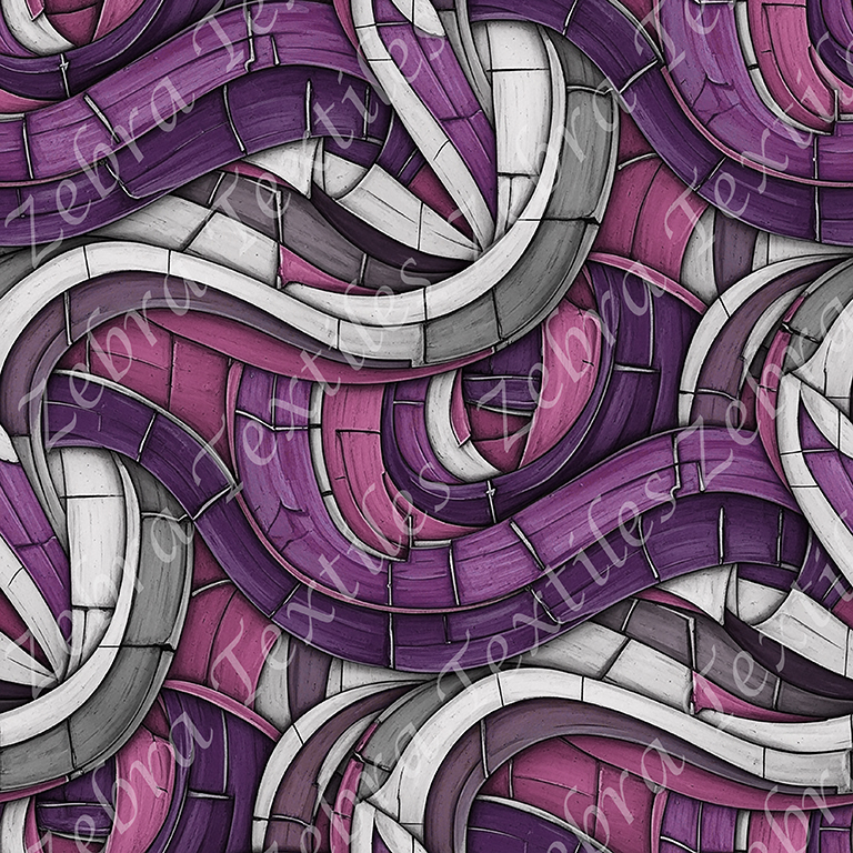 Tourbillon abstrait mauve rose