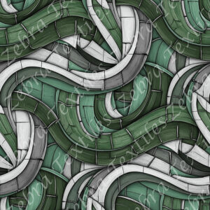 Tourbillon abstrait vert