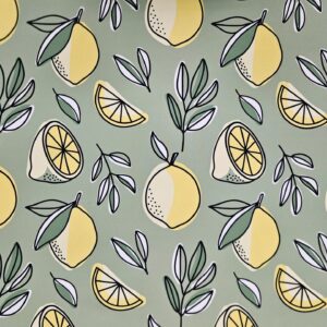 citron fond vert